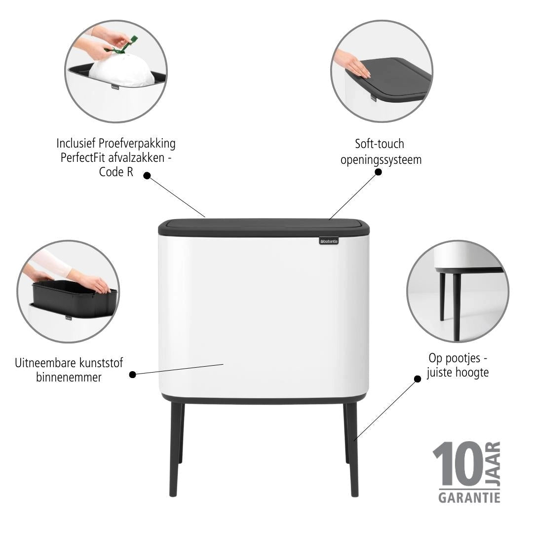 Brabantia Bo Touch Bin Prullenbak - 36 liter — nieuw