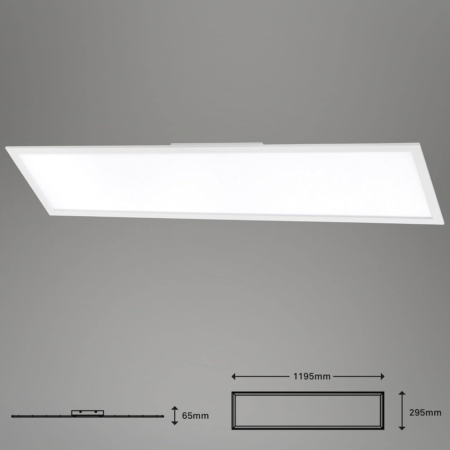 Briloner Leuchten PIATTO Plafondlamp met afstandsbediening — Zeer goed
