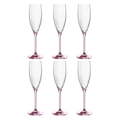 Leonardo Poesia champagneglas rosé set/6 — nieuw