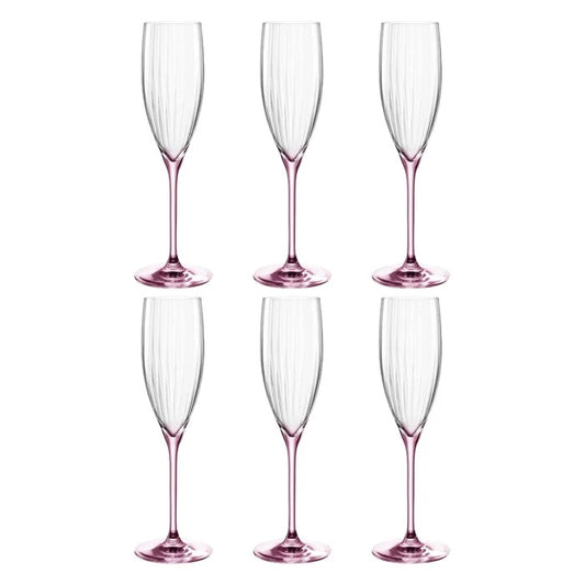 Leonardo Poesia champagneglas rosé set/6 — nieuw