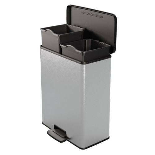 Curver Decobin Duo prullenbak 52L — gebruikt