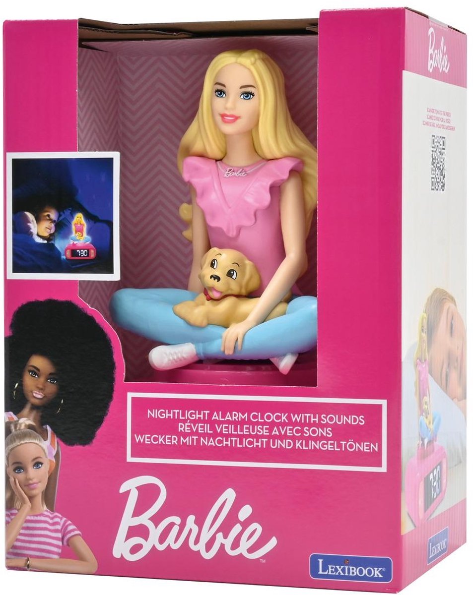 Digitale wekker met 3D Barbie - speelgoe — zo goed als nieuw