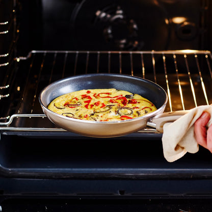 Greenpan Cambridge Bronze Keramische Koekenpan Ø20cm – PFAS-vrij – Inductie Koekenpan – Ovenbestendig tot 160°C – Vaatwasserbestendig – Snelle opwarming – Koudgrepen – Brons