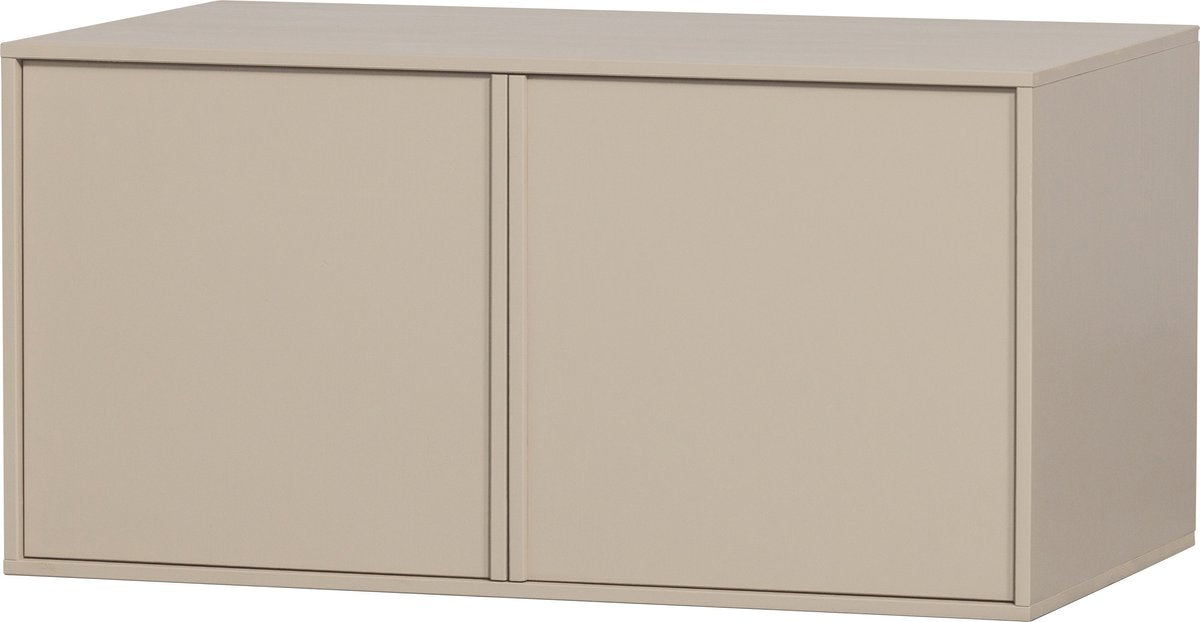 HOGE KORTING vtwonen Daily Kast Double - Grenen - Dakargrau - 50x100x58
