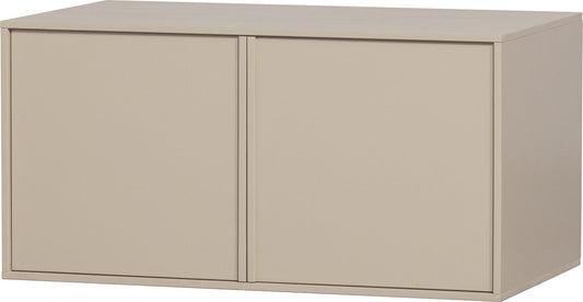 HOGE KORTING vtwonen Daily Kast Double - Grenen - Dakargrau - 50x100x58