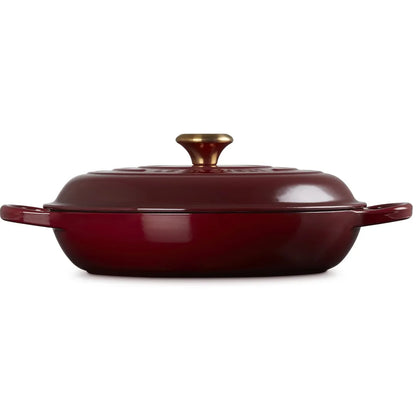 Le Creuset Braadpan 30 cm Campagnard Gar — zo goed als nieuw