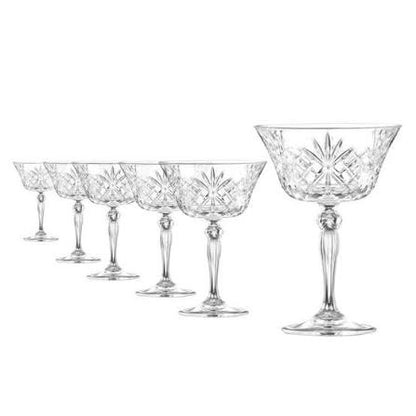 RCR Melodia Champagneglas / Coupe 26 Cl - 6 Stuks — nieuw