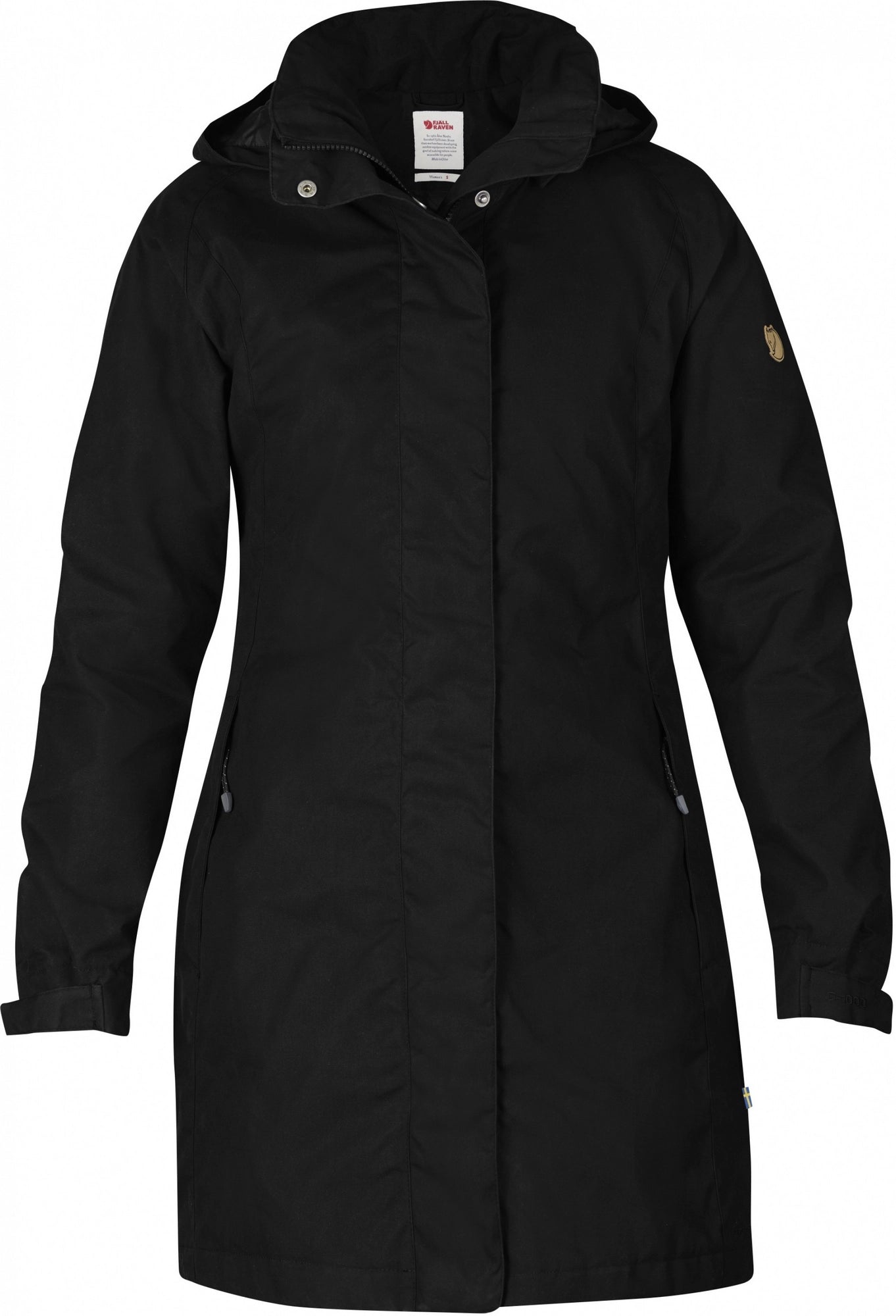 Jas Fjällräven Dames Una Zwart Maat XS