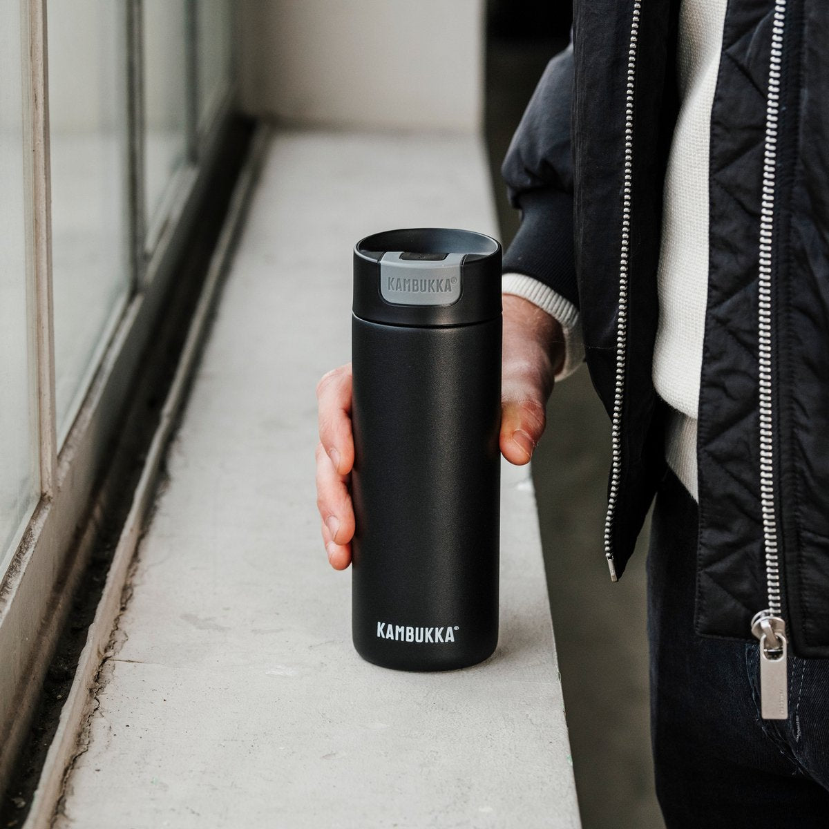 Kambukka Olympus Thermosbeker 500 ml Matte Black — Zeer goed
