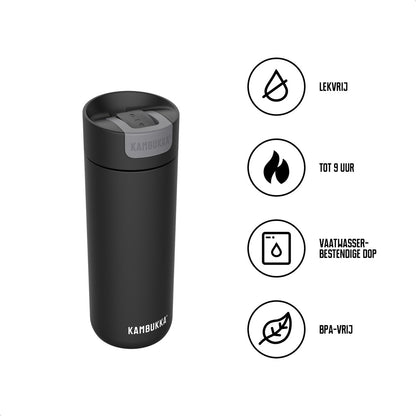 Kambukka Olympus Thermosbeker 500 ml Matte Black — Zeer goed