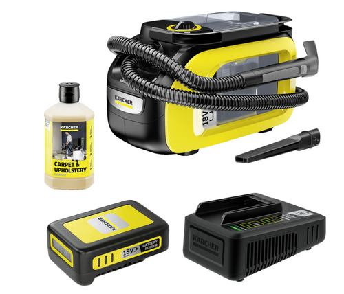 KÄRCHER SE3-18 Compact Battery Set Tapijtreiniger Geel