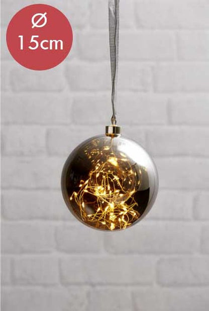 Kerstbal met 40 LED lampjes inrichting — zo goed als nieuw
