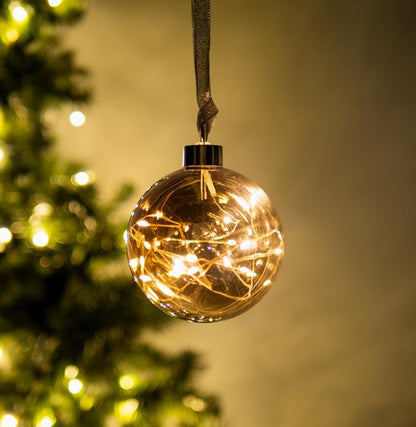 Kerstbal met 40 LED lampjes inrichting — zo goed als nieuw