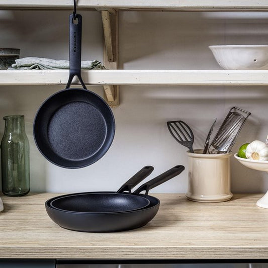 KitchenAid Classic Forged Aluminium koekenpan ø24cm zwart — Zeer goed