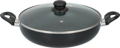 alpina Hapjespan Ø28cm met Glazen Deksel — Doosschade