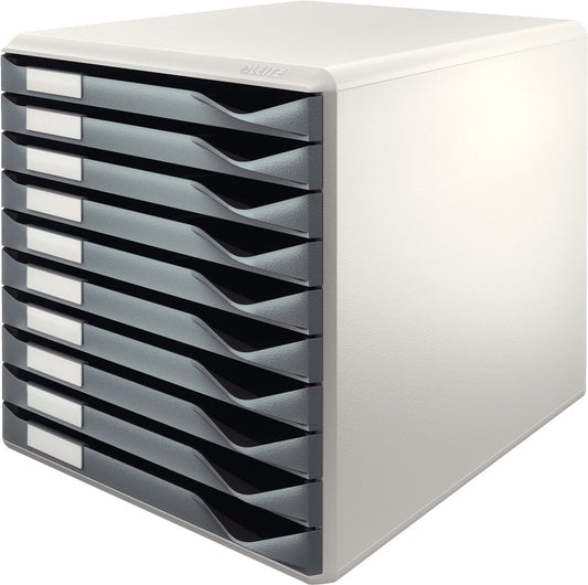 Leitz Ladenblok met 10 laden - Wit/Donkergrijs