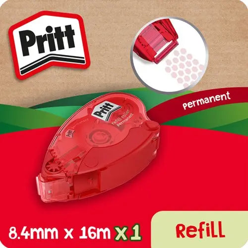 Pritt lijmroller Compact permanent voordeeldoos — gebruikt