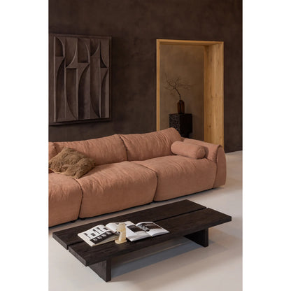 WOOOD Lion salontafel mdf donkerbruin 140x60 cm