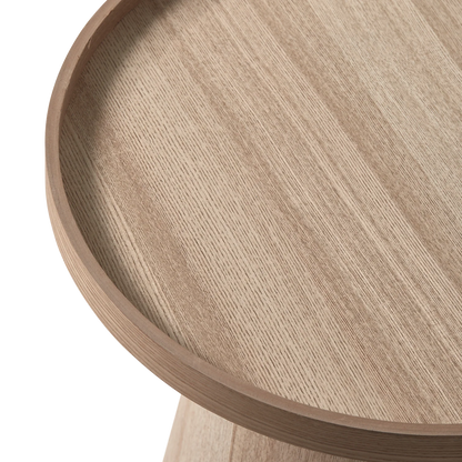 WOOOD Maud bijzettafel conisch hout naturel 38xø39 cm