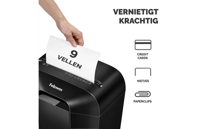 Papiervernietiger Fellowes Powershred LX50 snippers 4x37mm zwart P-4