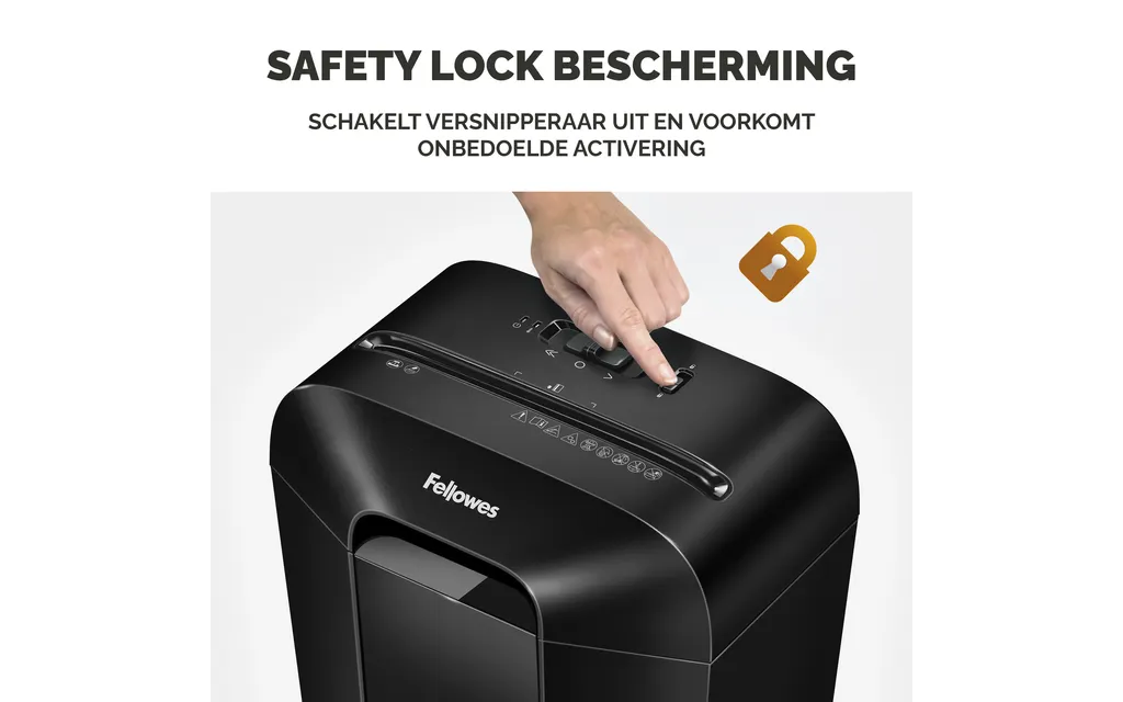 Papiervernietiger Fellowes Powershred LX50 snippers 4x37mm zwart P-4