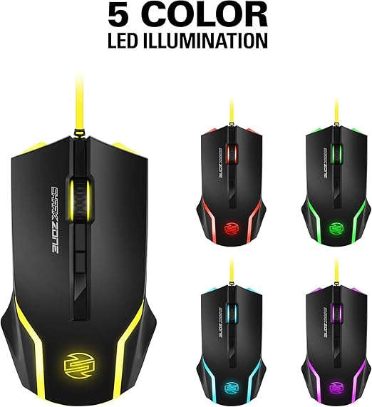 Sharkoon Shark Zone GK15 Gaming Kit (muis en toetsenbord verlichte) zwart