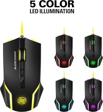 Sharkoon Shark Zone GK15 Gaming Kit (muis en toetsenbord verlichte) zwart