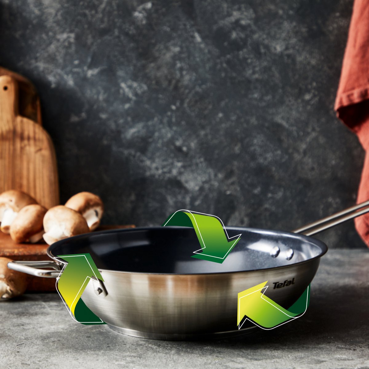 Tefal Nordica Ceramic Wokpan Ø28 cm — zo goed als nieuw