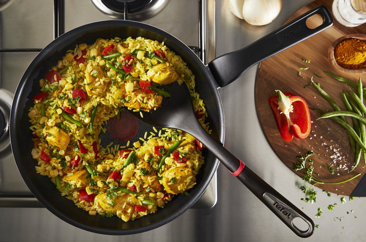 Tefal XL Force koekenpan 32 cm extra diep — gebruikt