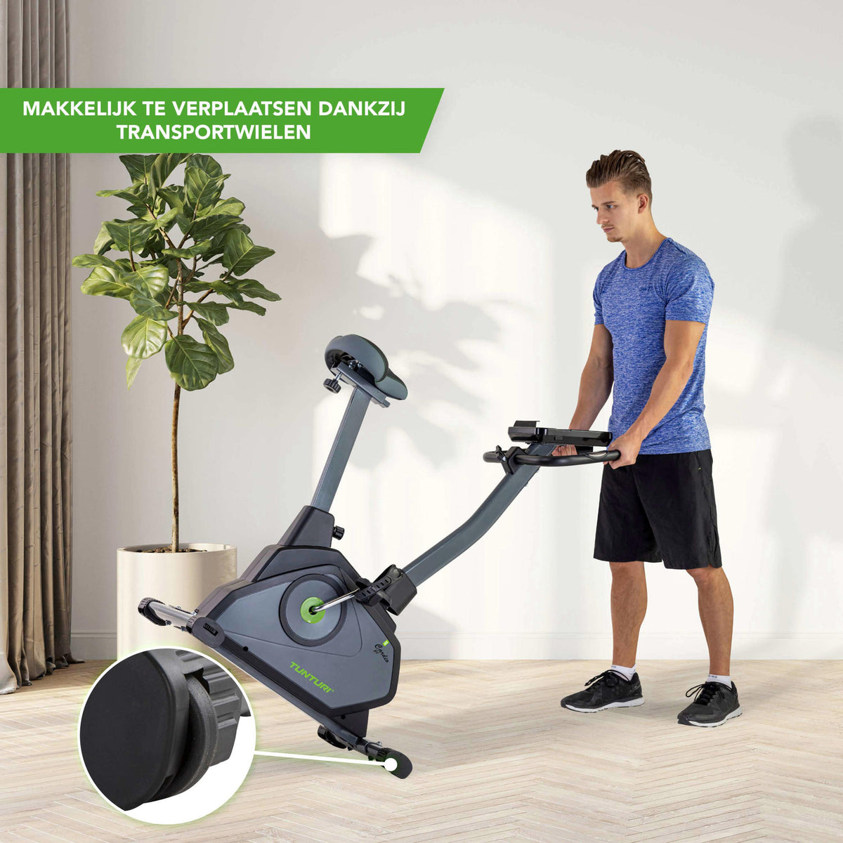 Tunturi Cardio Fit E35 Hometrainer — zo goed als nieuw