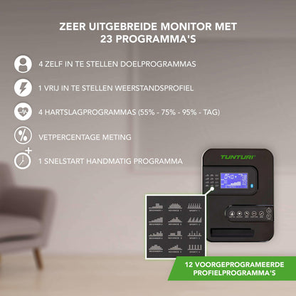 Tunturi Cardio Fit E35 Hometrainer — zo goed als nieuw