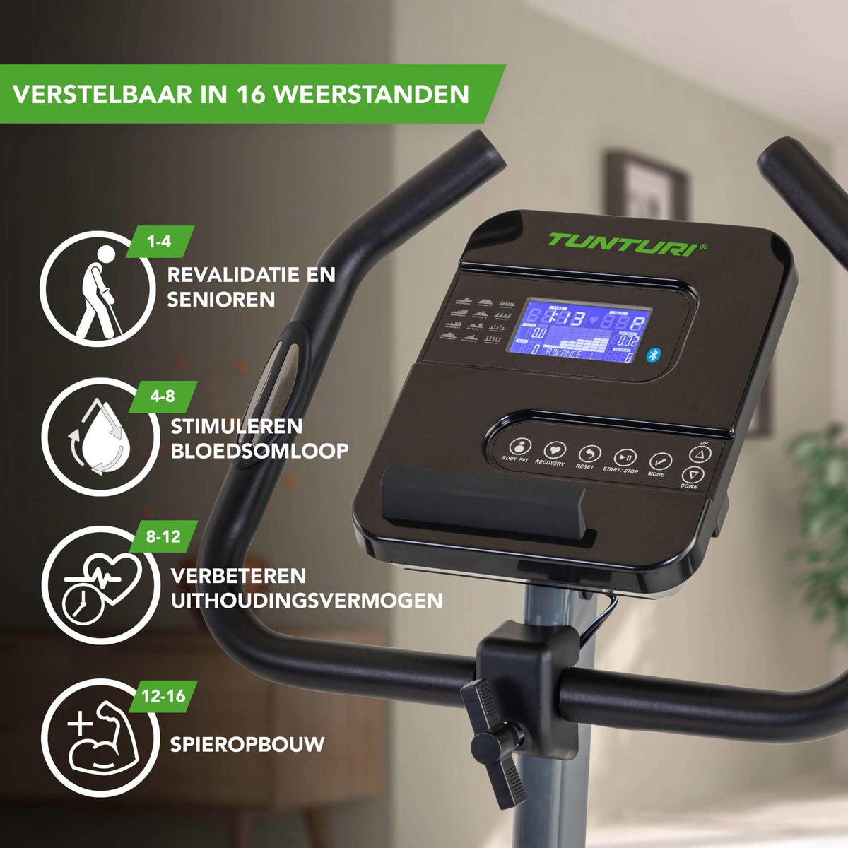 Tunturi Cardio Fit E35 Hometrainer — zo goed als nieuw
