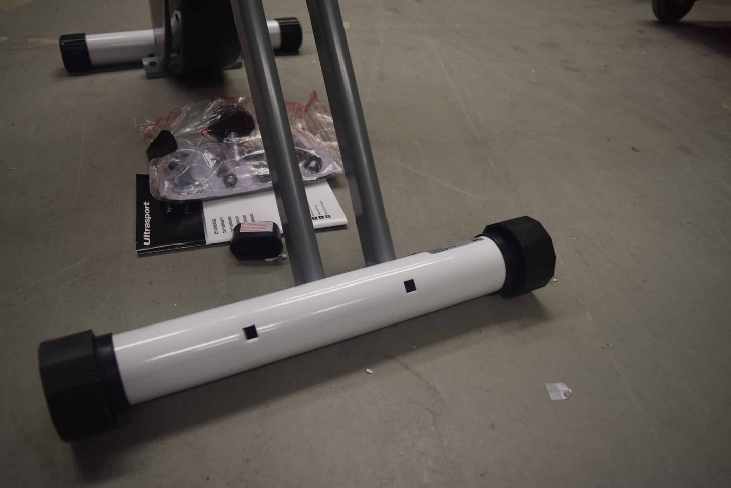 Ultrasport F-Bike Home Fitness hometrainer, opvouwbaar met console en stuurpolssensoren, groen