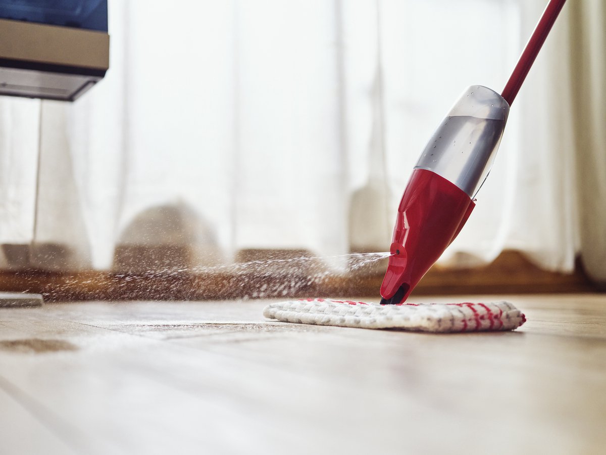 Vileda 1.2. Spray MAX spraymop - Microvezelmop met spraysysteem - Geschikt voor alle soorten vloeren