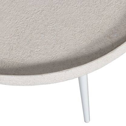 WOOOD Essentials  Bounds bijzettafel L hout/metaal naturel 44xø58 cm