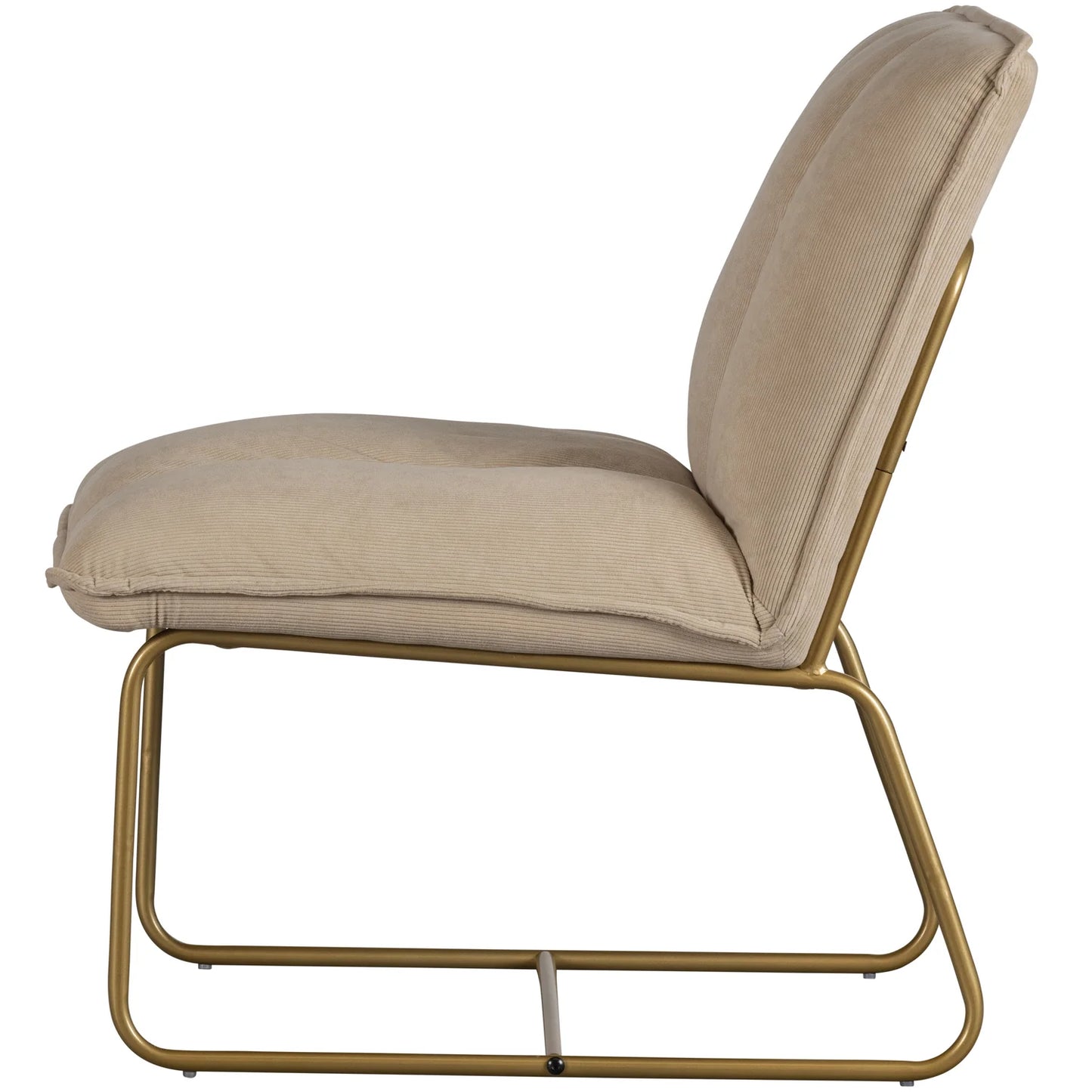 WOOOD Fie fauteuil ribstof zand