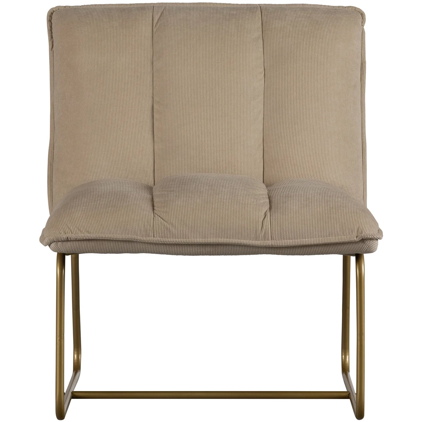 WOOOD Fie fauteuil ribstof zand
