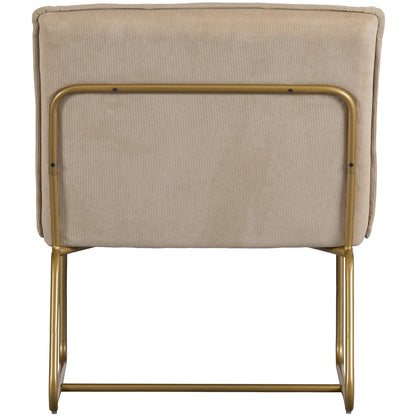 WOOOD Fie fauteuil ribstof zand