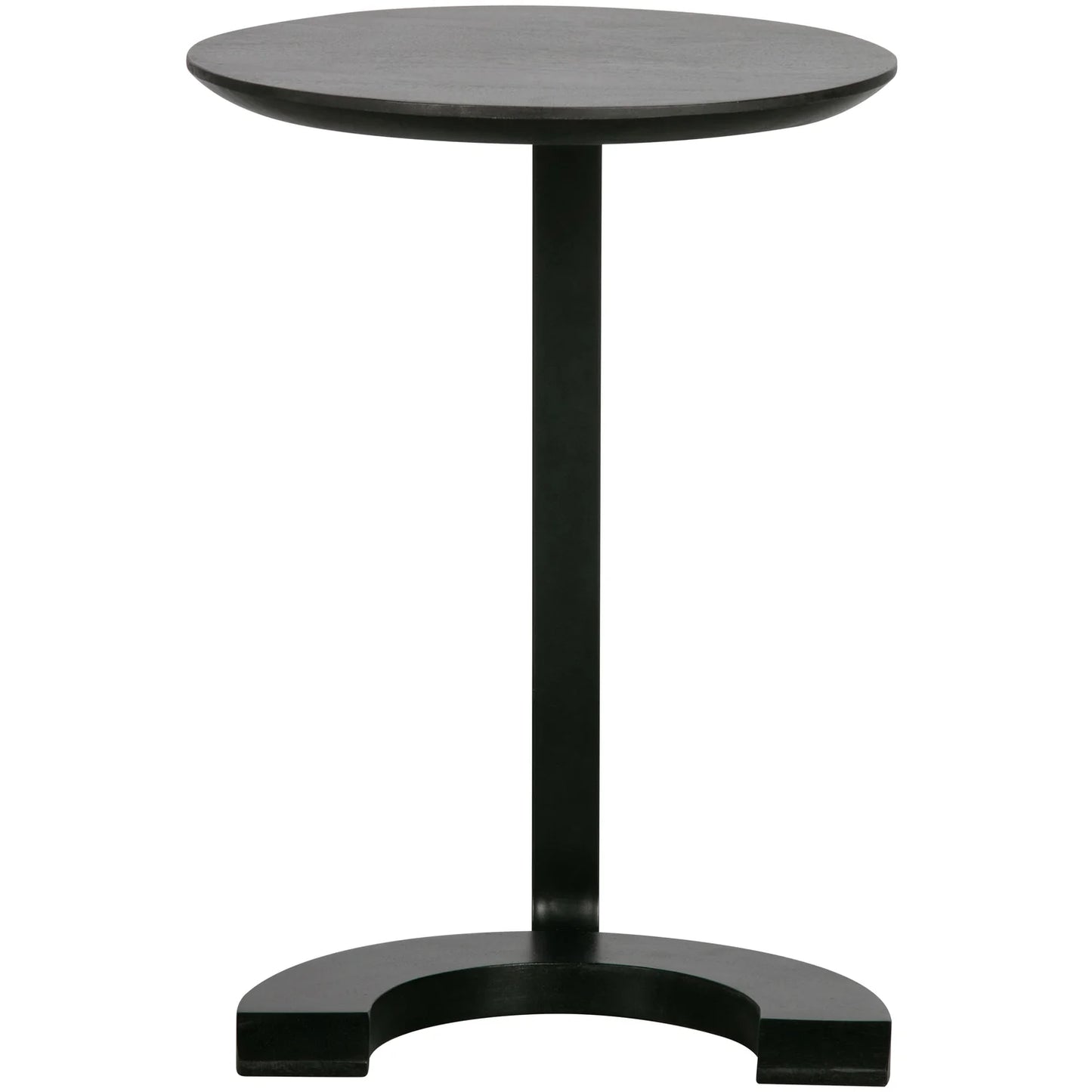 WOOOD Floor Bijzettafel Hout/Metaal Zwart 57x39x39 — Zeer goed
